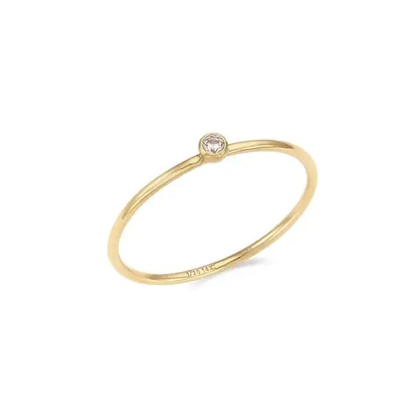 CLUE - 14K Gold Filled Eternal Crystal Ring - CLUE - Rings - Harumio