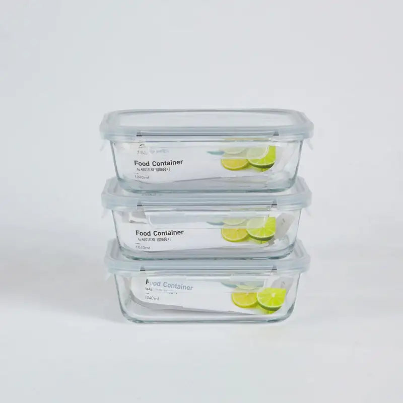 Korean Safe Lock Airtight Container 3P Set - Modern House - Kitchenware - Harumio