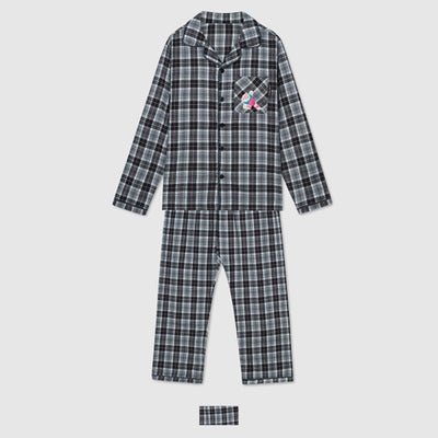 SPAO x I Live Alone - Wilson Check Flannel Pajamas
