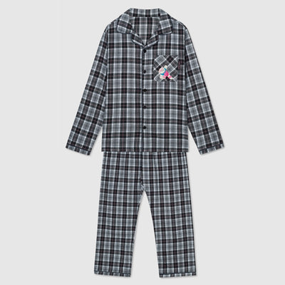 SPAO x I Live Alone - Wilson Check Flannel Pajamas