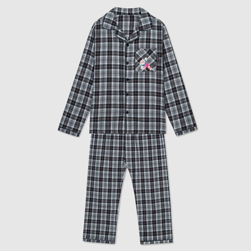 SPAO x I Live Alone - Wilson Check Flannel Pajamas