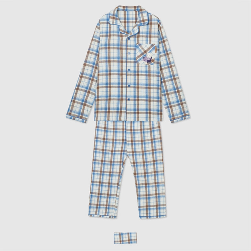 SPAO x I Live Alone - Wilson Check Flannel Pajamas