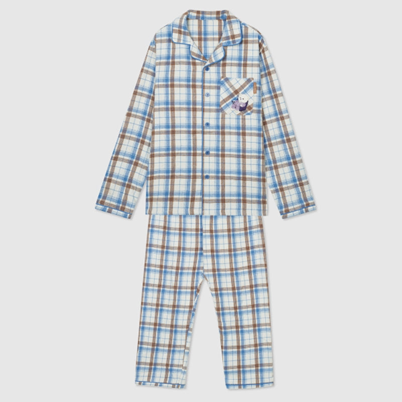 SPAO x I Live Alone - Wilson Check Flannel Pajamas