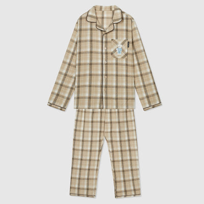 SPAO x I Live Alone - Wilson Check Flannel Pajamas