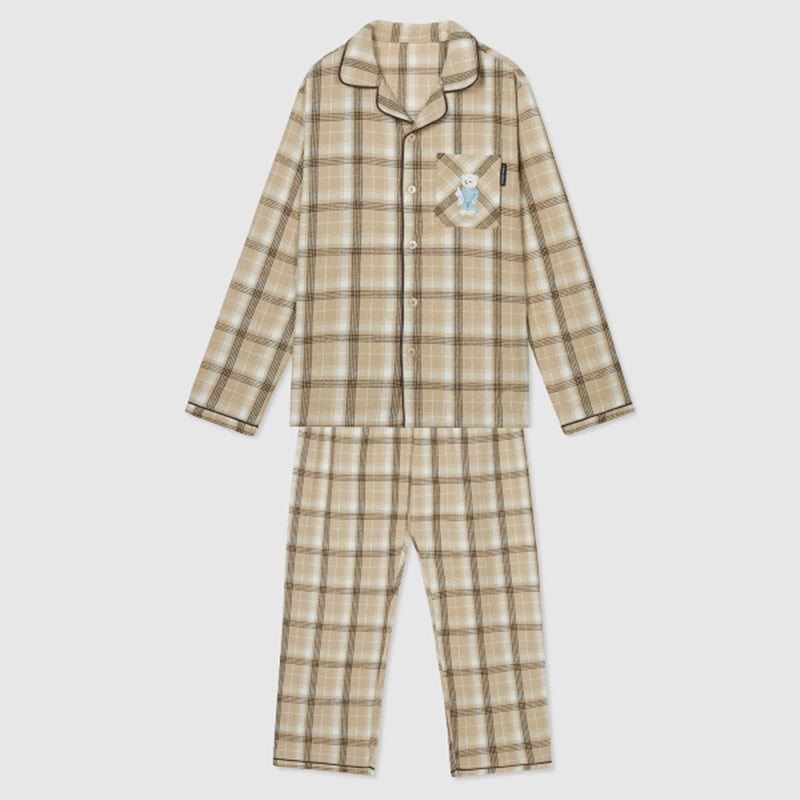 SPAO x I Live Alone - Wilson Check Flannel Pajamas