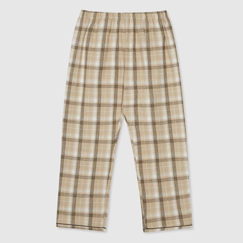SPAO x I Live Alone - Wilson Check Flannel Pajamas