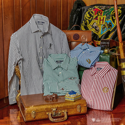 SPAO x Harry Potter - Motif Embroidered Striped Shirt