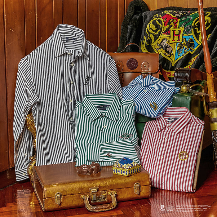 SPAO x Harry Potter - Motif Embroidered Striped Shirt