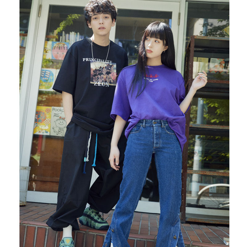 FILA x Gundam - Black Tri-Warrior Warrior T-shirt