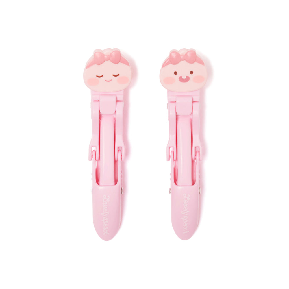 Kakao Friends - Lovely Apeach Mini Clamp Set (2pcs)