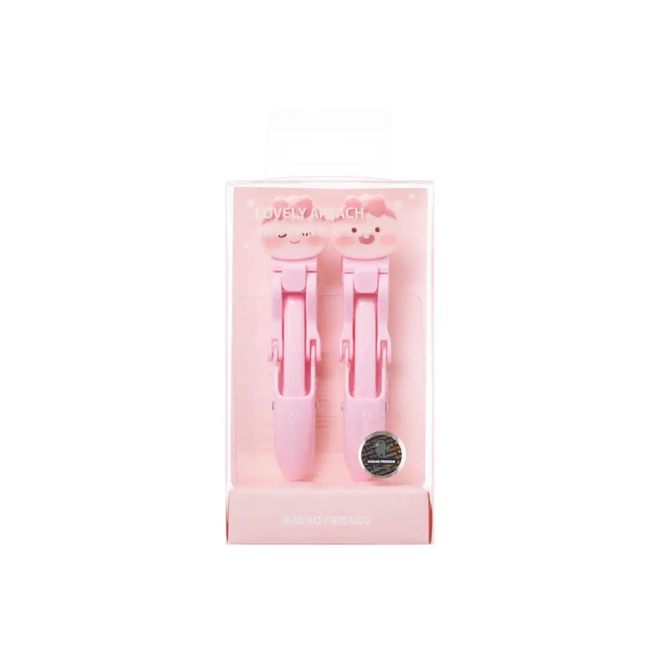 Kakao Friends - Lovely Apeach Mini Clamp Set (2pcs) - Kakao Friends - Accessories - Harumio