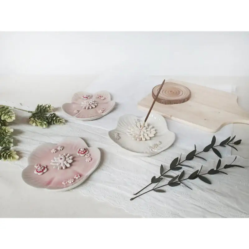 OSON - Handmade Flower Shaped Plate & Holder - OSON - Tableware - Harumio