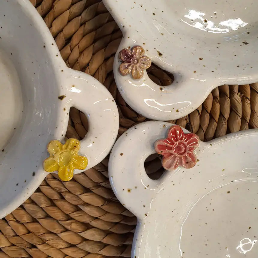 Bosan Pottery - Plum Blossom Porcelain Side Dish Bowl with Lid - Bosan Pottery - Home & Living, Accessories - Harumio