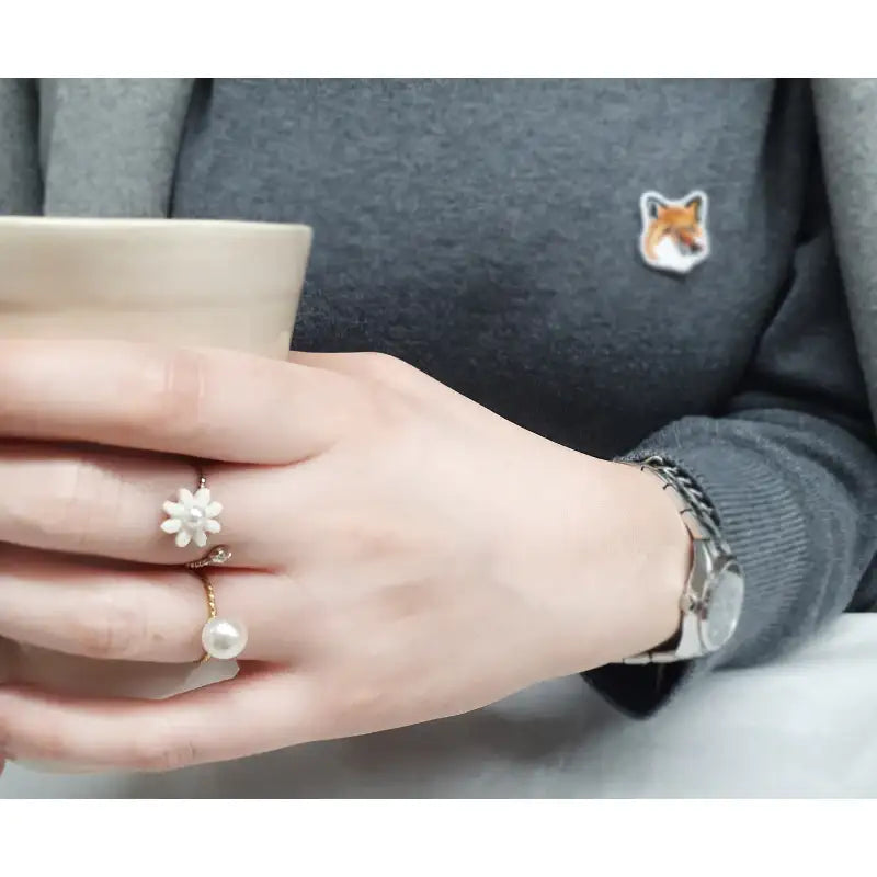 OSON - Handmade Flower Adjustable Ring