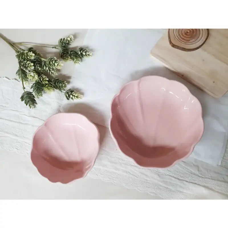OSON - Handmade Light Pink Seashell Bowl - OSON - Tableware - Harumio