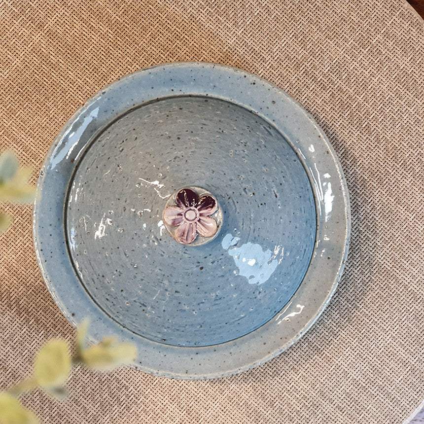 Bosan Pottery - Plum Blossom Porcelain Side Dish Bowl with Lid - Bosan Pottery - Home & Living, Accessories - Harumio