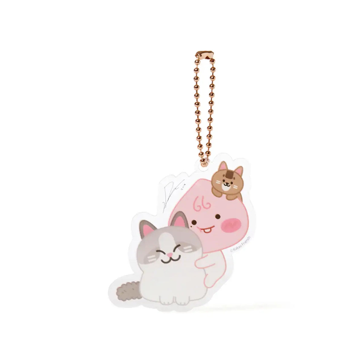 Apeach x KangDaniel - Apeach Transparent Keyring - Apeach x KangDaniel - Accessories - Harumio