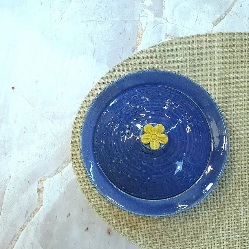 Bosan Pottery - Plum Blossom Porcelain Side Dish Bowl with Lid - Bosan Pottery - Home & Living, Accessories - Harumio