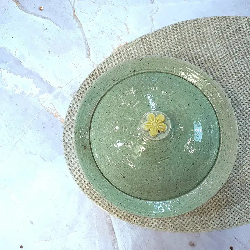 Bosan Pottery - Plum Blossom Porcelain Side Dish Bowl with Lid - Bosan Pottery - Home & Living, Accessories - Harumio