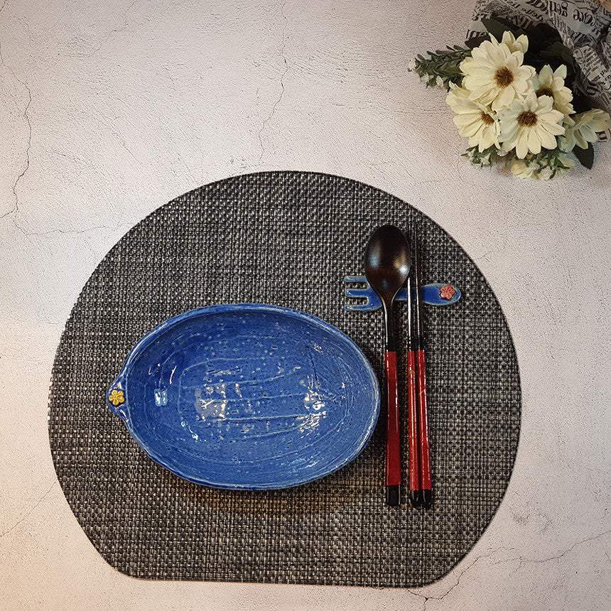 Bosan Pottery - Plum Blossom Porcelain Oval Plate - Bosan Pottery - Home & Living, Accessories - Harumio