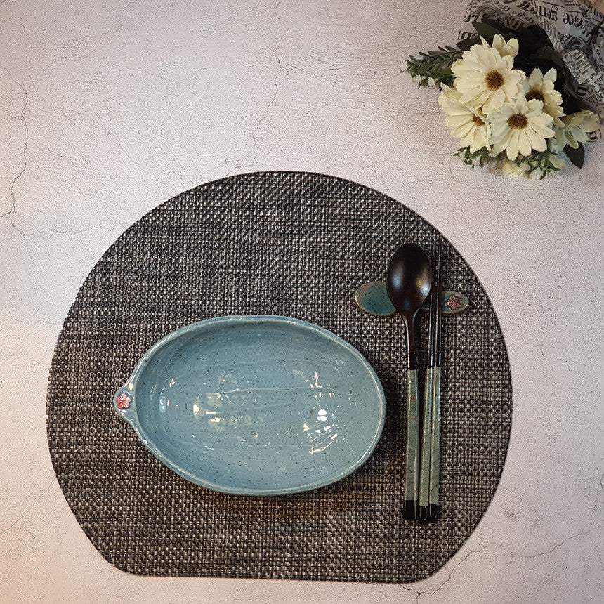 Bosan Pottery - Plum Blossom Porcelain Oval Plate - Bosan Pottery - Home & Living, Accessories - Harumio