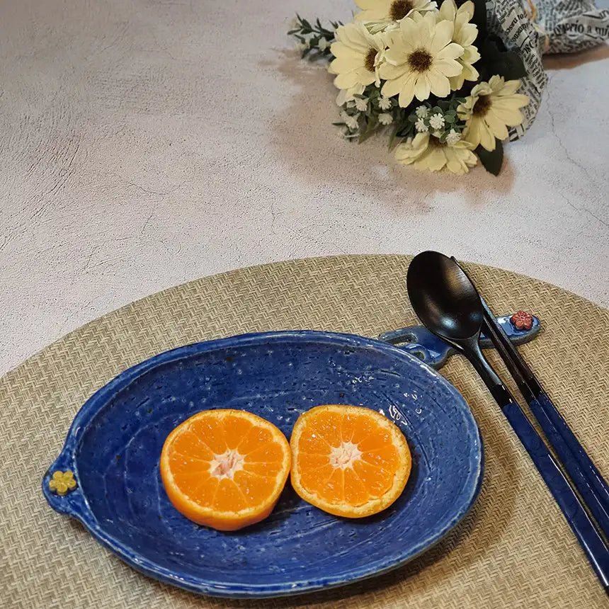 Bosan Pottery - Plum Blossom Porcelain Oval Plate - Bosan Pottery - Home & Living, Accessories - Harumio