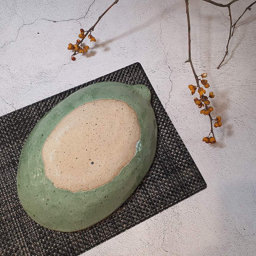 Bosan Pottery - Plum Blossom Porcelain Oval Plate - Bosan Pottery - Home & Living, Accessories - Harumio