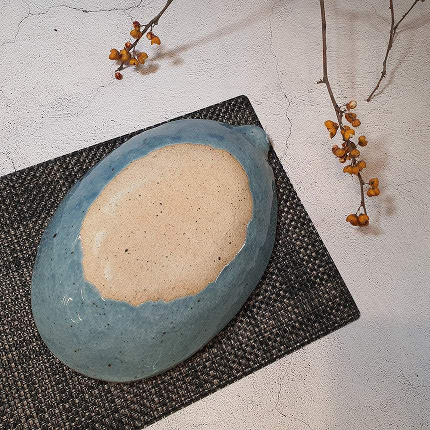 Bosan Pottery - Plum Blossom Porcelain Oval Plate - Bosan Pottery - Home & Living, Accessories - Harumio