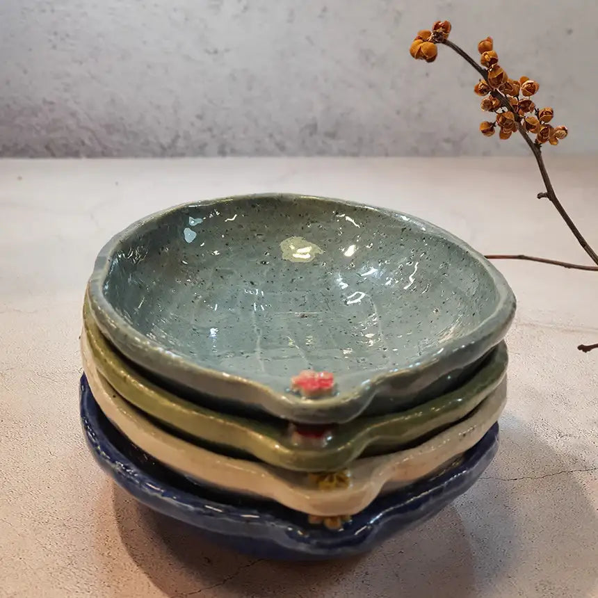 Bosan Pottery - Plum Blossom Porcelain Oval Plate - Bosan Pottery - Home & Living, Accessories - Harumio