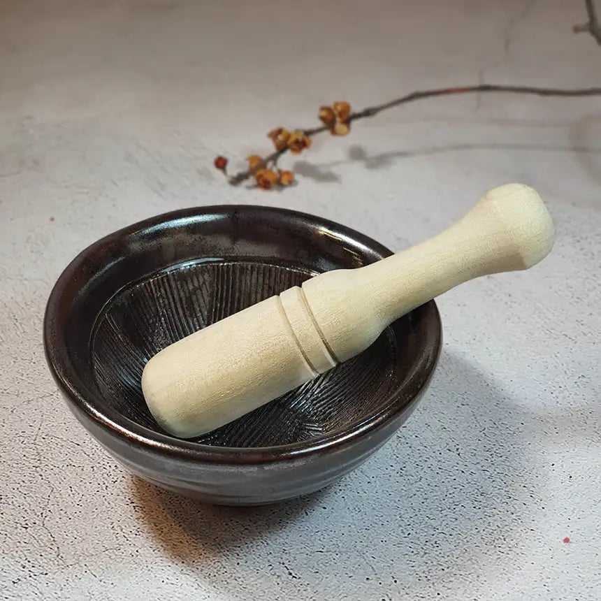 Bosan Pottery - Onggi Mortar with Pestle - Bosan Pottery - Home & Living, Accessories - Harumio