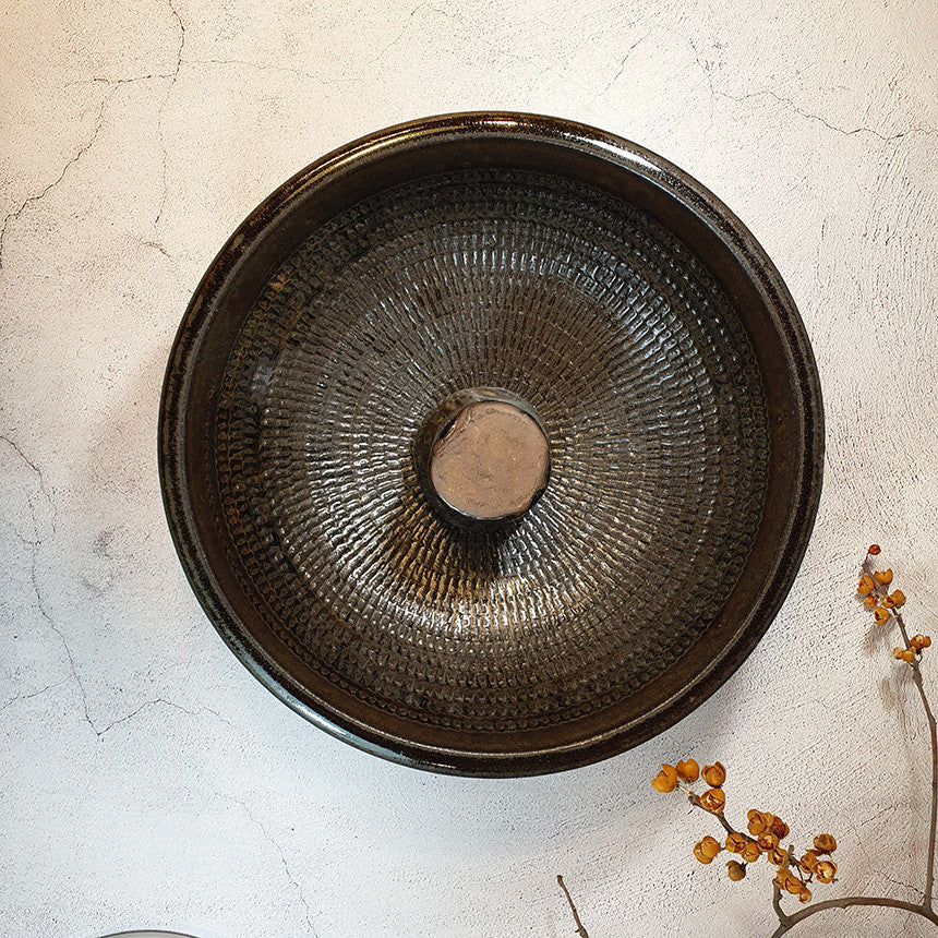 Bosan Pottery - Onggi Bowl with Pestle