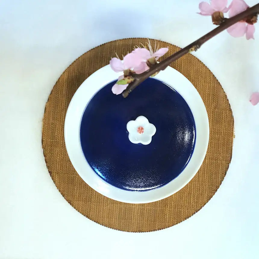 Bosan Pottery - Cobalt Porcelain Soy Sauce Bowl with Lid - Bosan Pottery - Home & Living, Accessories - Harumio
