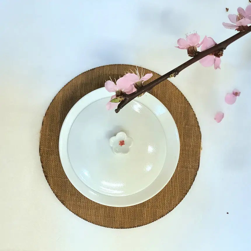 Bosan Pottery - Cobalt Porcelain Soy Sauce Bowl with Lid - Bosan Pottery - Home & Living, Accessories - Harumio