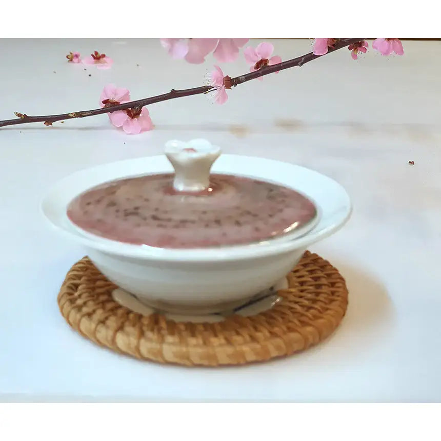 Bosan Pottery - Cobalt Porcelain Soy Sauce Bowl with Lid - Bosan Pottery - Home & Living, Accessories - Harumio