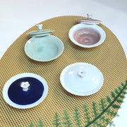 Bosan Pottery - Cobalt Porcelain Soy Sauce Bowl with Lid - Bosan Pottery - Home & Living, Accessories - Harumio