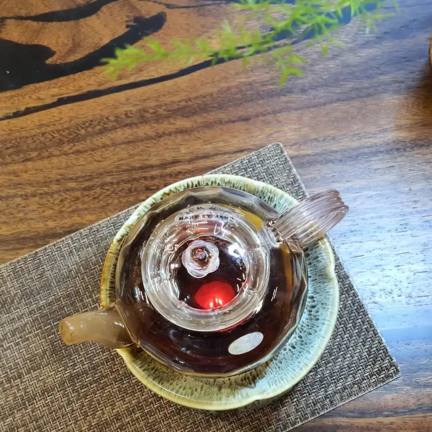 Bosan Pottery - Pink Rose Glass Round Teapot - Bosan Pottery - Home & Living, Accessories - Harumio