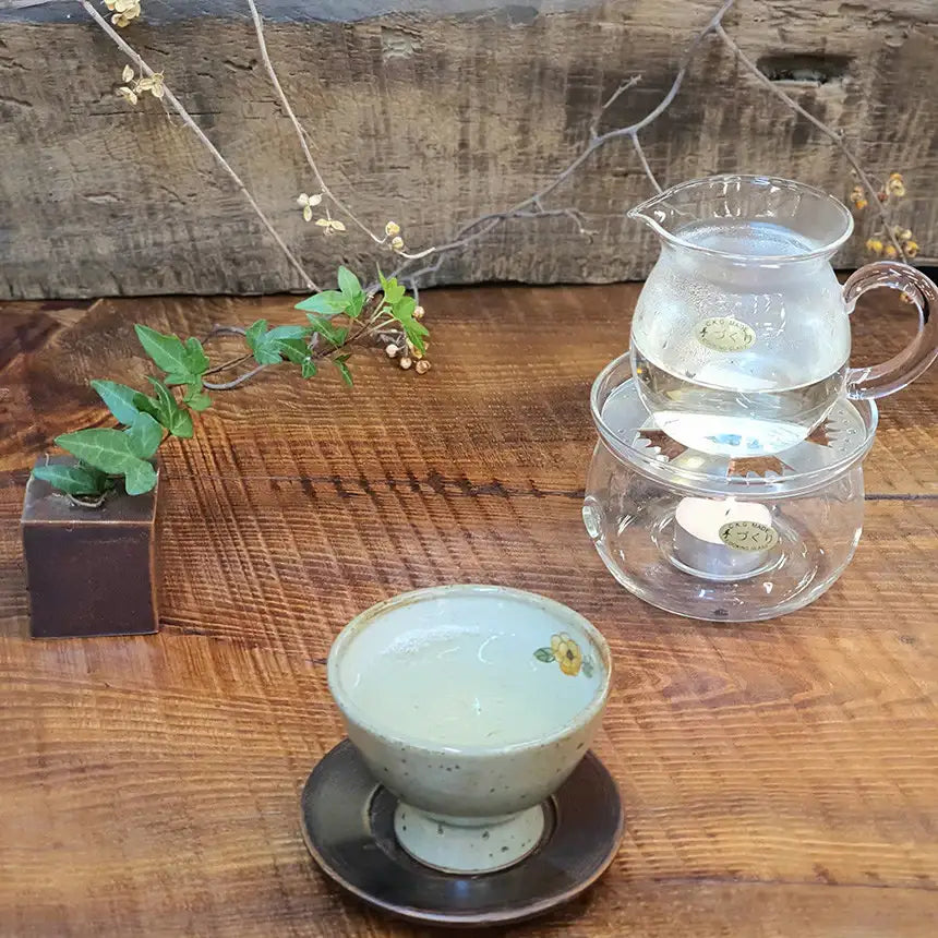 Bosan Pottery - Buncheong Dandelion Porcelain Tea Cup - Bosan Pottery - Home & Living, Accessories - Harumio