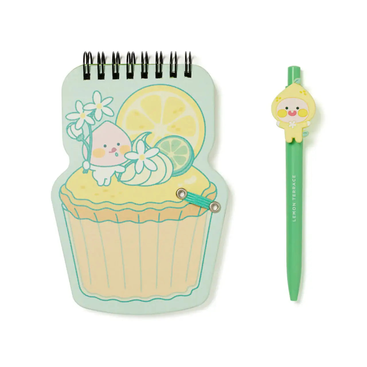 Kakao Friends - Lemon Terrace Notepad and Pen Set - Kakao Friends - Accessories - Harumio