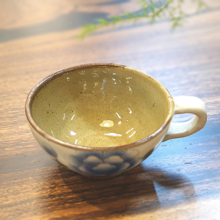 Bosan Pottery - Buncheong Mokdan Porcelain Cafe Latte Cup Set