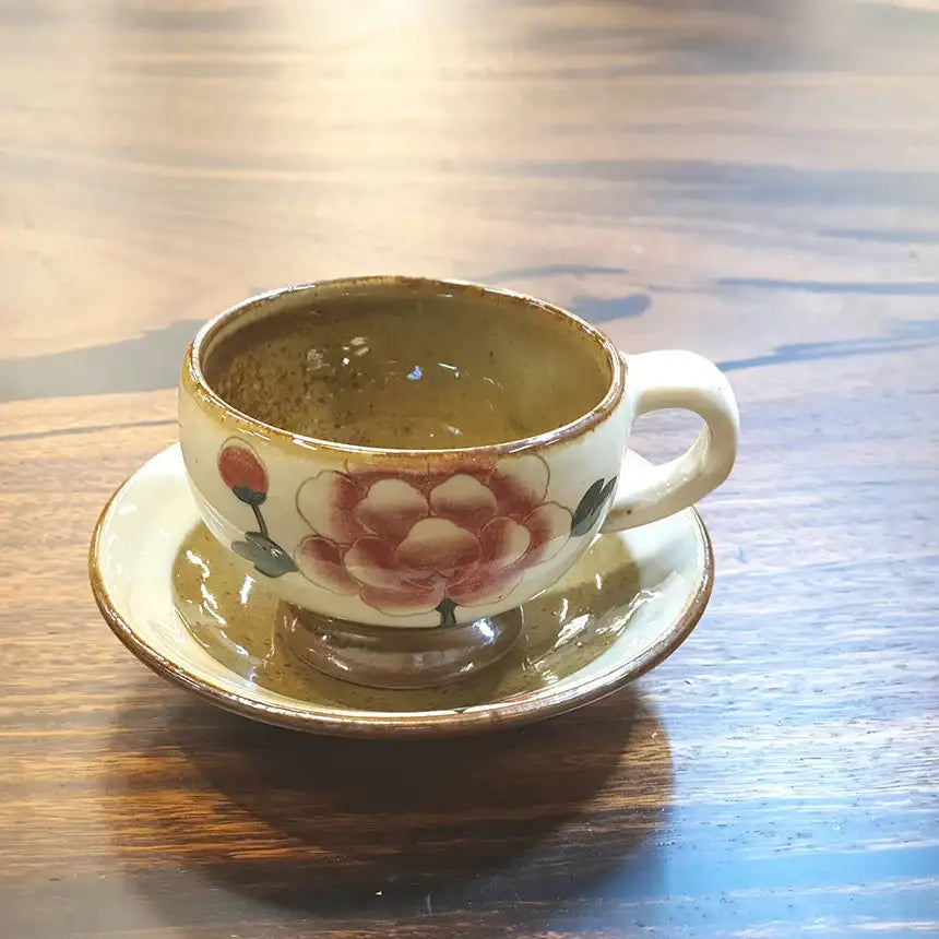Bosan Pottery - Buncheong Mokdan Porcelain Tea Cup Set - Bosan Pottery - Home & Living, Accessories - Harumio