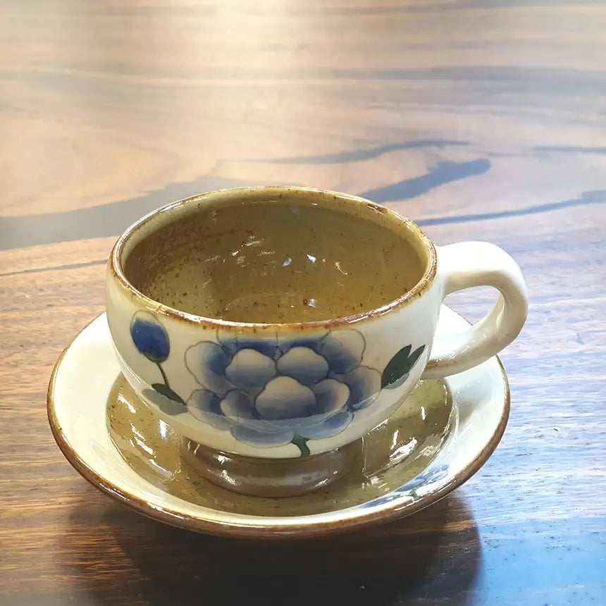 Bosan Pottery - Buncheong Mokdan Porcelain Tea Cup Set - Bosan Pottery - Home & Living, Accessories - Harumio