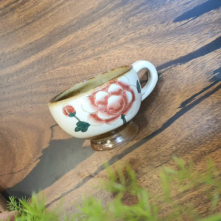 Bosan Pottery - Buncheong Mokdan Porcelain Tea Cup Set - Bosan Pottery - Home & Living, Accessories - Harumio