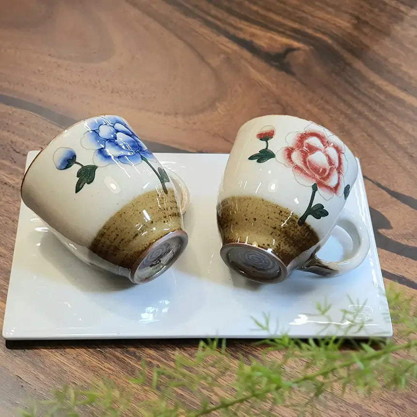 Bosan Pottery - Buncheong Mokdan Handmade Ceramic Mug - Bosan Pottery - Home & Living, Accessories - Harumio
