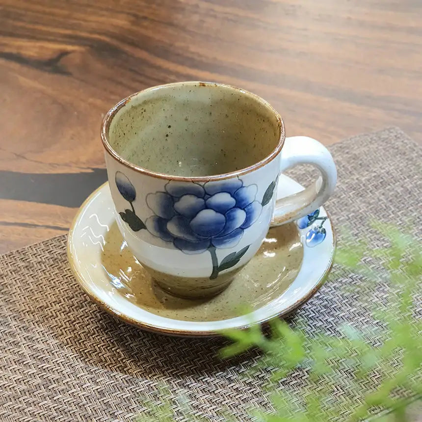 Bosan Pottery - Buncheong Mokdan Handmade Ceramic Mug - Bosan Pottery - Home & Living, Accessories - Harumio