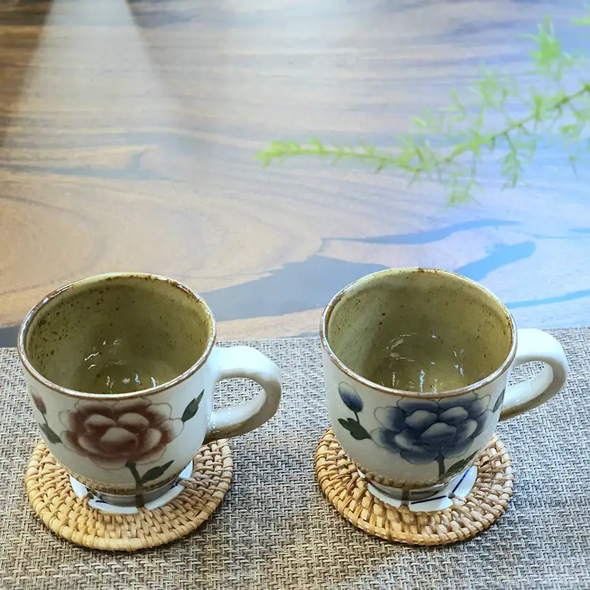 Bosan Pottery - Buncheong Mokdan Handmade Ceramic Mug - Bosan Pottery - Home & Living, Accessories - Harumio