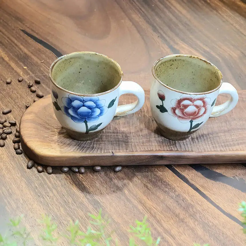 Bosan Pottery - Buncheong Mokdan Handmade Ceramic Mug - Bosan Pottery - Home & Living, Accessories - Harumio