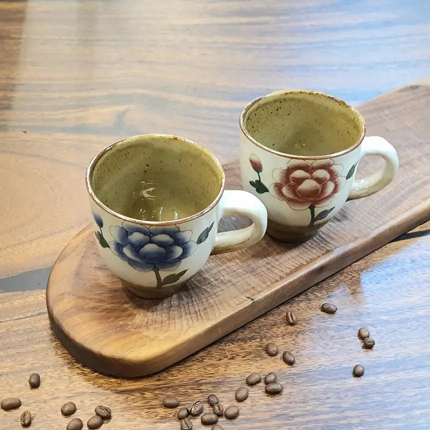 Bosan Pottery - Buncheong Mokdan Handmade Ceramic Mug - Bosan Pottery - Home & Living, Accessories - Harumio