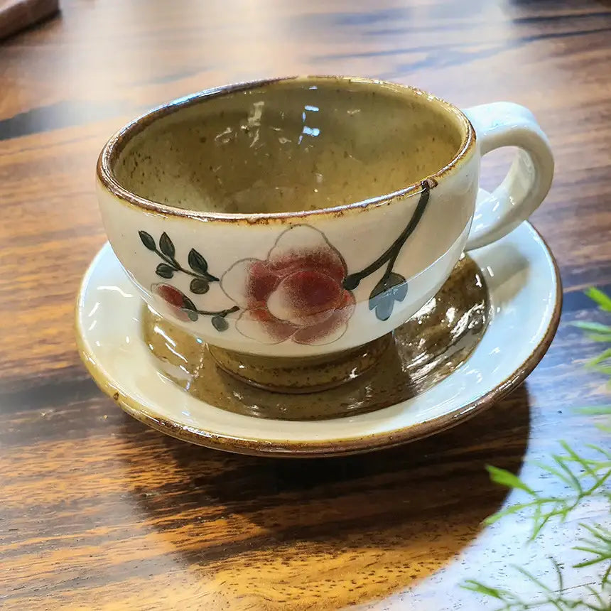 Bosan Pottery - Buncheong Mokdan Peak Porcelain Coffee Cup Set - Bosan Pottery - Home & Living, Accessories - Harumio