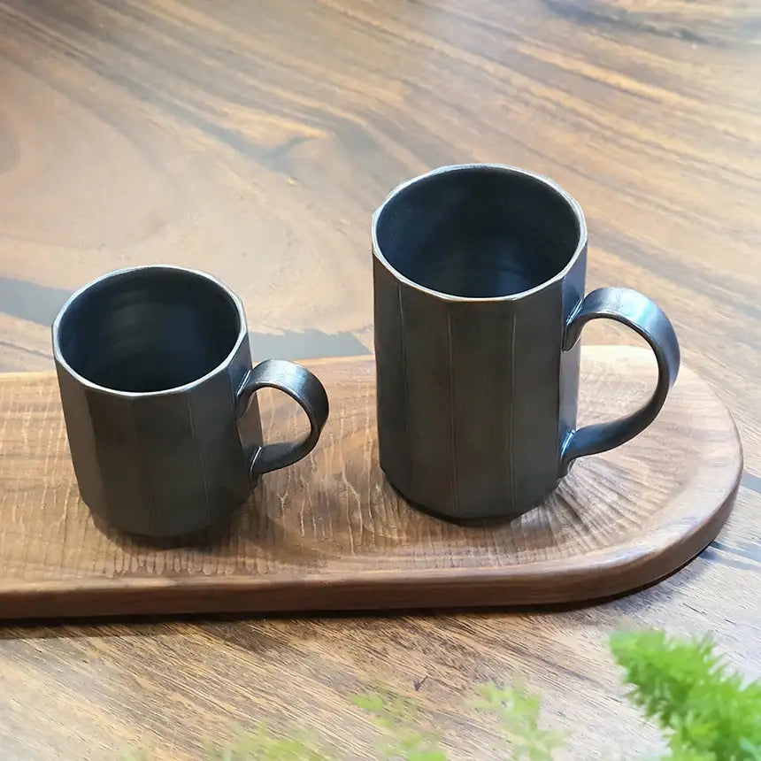 Bosan Pottery - Black Porcelain Premium Coffee Mug - Bosan Pottery - Home & Living, Accessories - Harumio