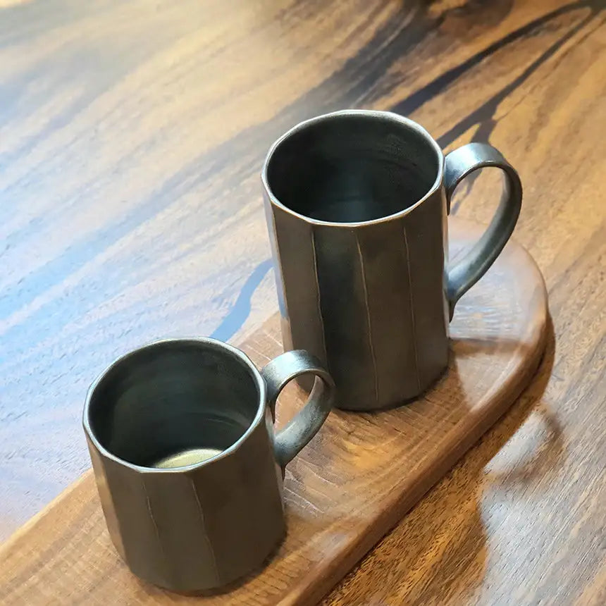 Bosan Pottery - Black Porcelain Premium Coffee Mug - Bosan Pottery - Home & Living, Accessories - Harumio